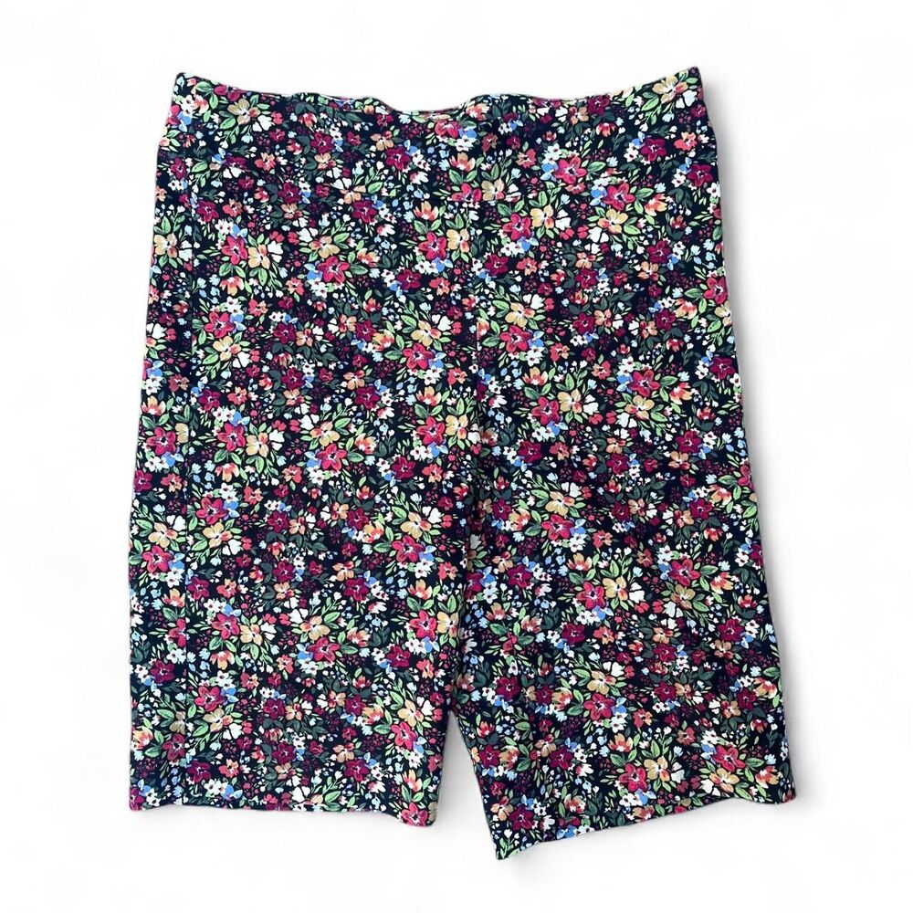 Floral biker shorts y2k Size 10 rainbow